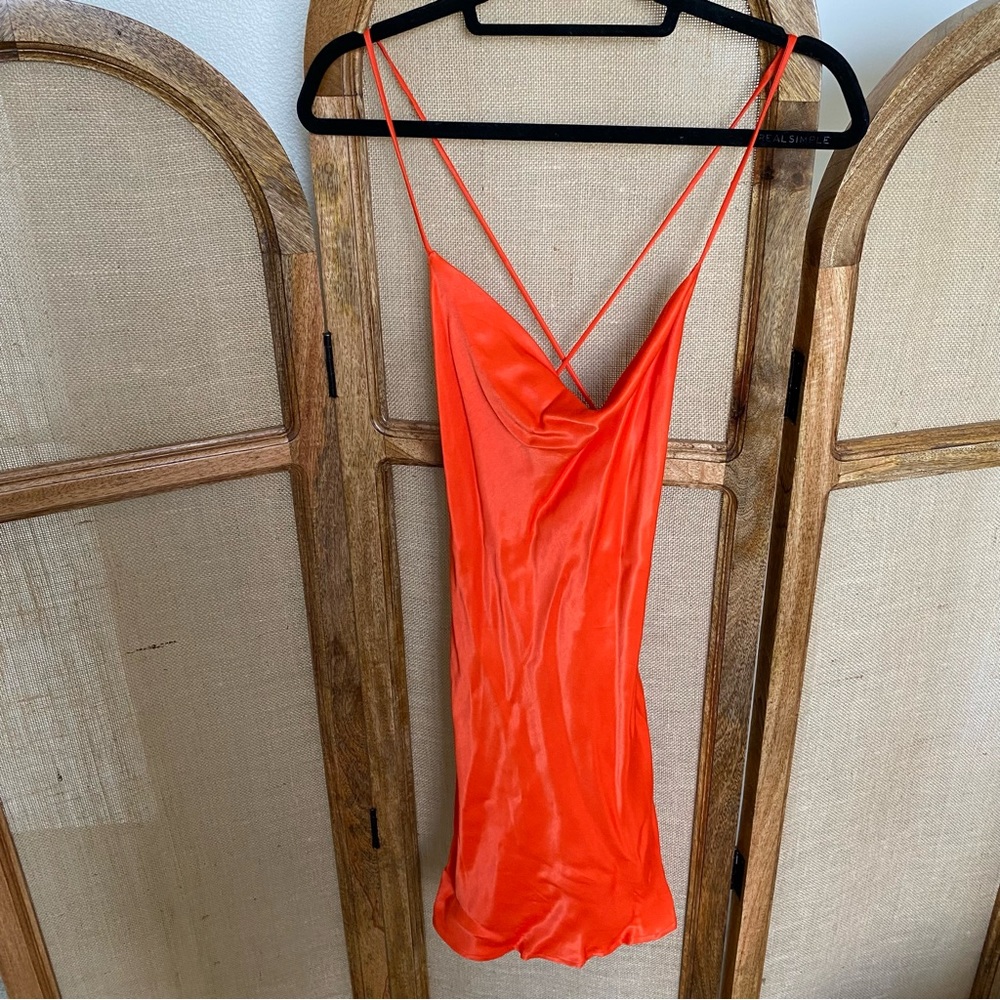 NWT Zara Strappy Mini Dress / Candy Red